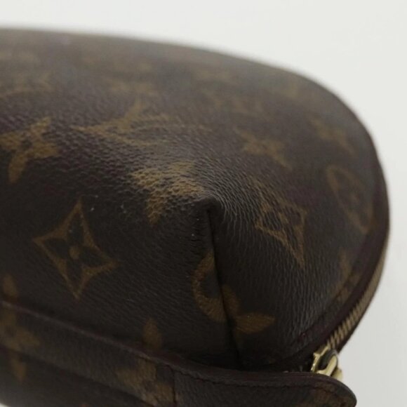 LOUIS VUITTON Monogram Trousse Demi Ronde Cosmetic Pouch M47520 LV Auth 98575 - Picture 5 of 16
